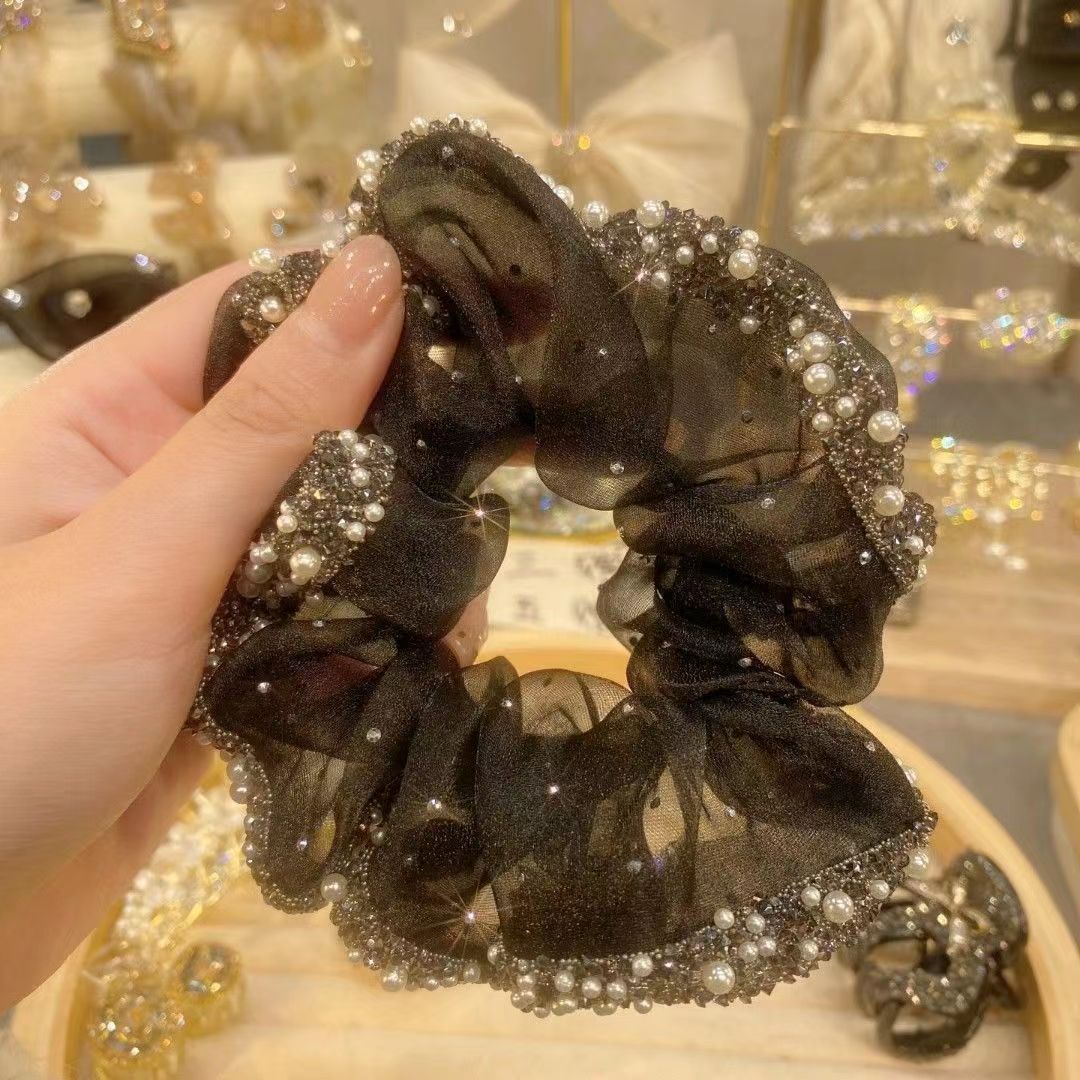 Wholesale Full diamond ball head temperament high-end hair ring